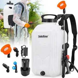 SideKing Battery Powered Backpack Sprayer 4 Gallon Powerful Electric Garden S... - Picture 1 of 7