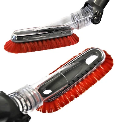 QUALTEX Multi-Angle FlexiSoft Dusting Brush for Shark 1 3/8" 32-35mm Adapter Red Brush