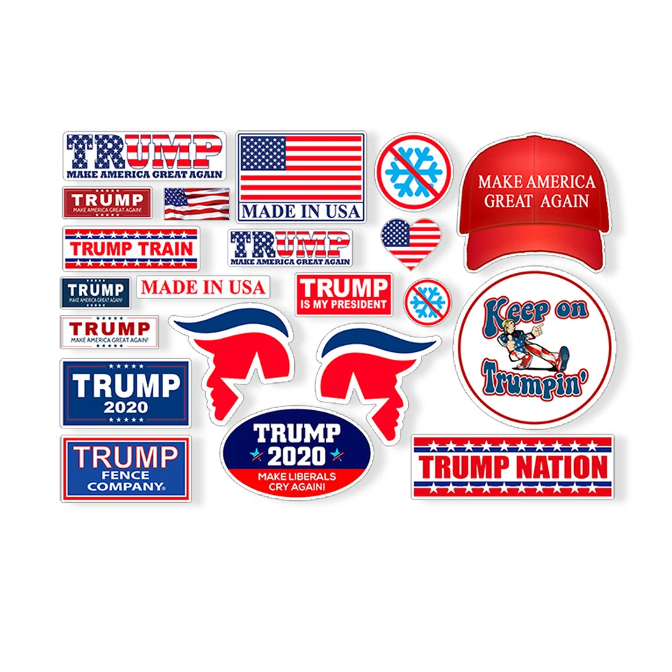 21 Trump Mini Sticker Sheet R/C 1/10th Scale Bumper Body Graphic Crawler 1:10 RC - Image 1 of 1