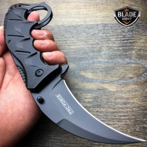 8" TAC FORCE KARAMBIT SPRING ASSISTED FOLDING TACTICAL POCKET KNIFE Combat - Picture 1 of 4