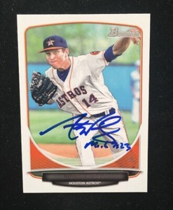AUSTIN NICELY 2013 BOWMAN AUTOGRAPHED SIGNED AUTO BASEBALL CARD BDPP74 ASTROS
