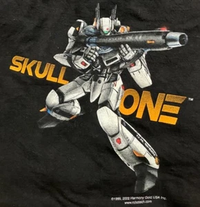 "Robotech” TDK Skull One Veritech Battloid Art Short Sleeve T-shirt, Adult XL - Picture 1 of 6