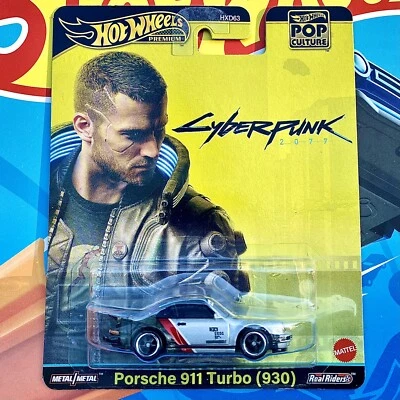 🔥2024 Hot Wheels Cyberpunk 2077 Porsche 911 Turbo 930 Premium Carrera cupé difícil de encontrar Foto 1 de 4