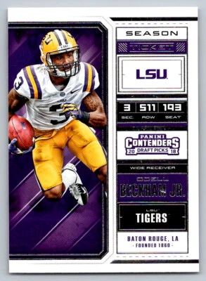 # 77 Odell Beckham Jr. LSU Tigers 2018 Panini Contenders Draft Picks - Image 1 of 2