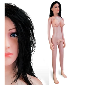 Transsexuelle aufblasbare Sexpuppe Vagina, Penis und Anus Andrea - Bild 1 von 9