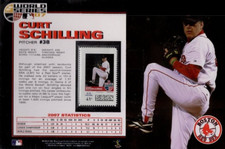 2007 BOSTON RED SOX WORLD SERIES CHAMPIONS   CURT SCHILLING   STAMP / PAGE