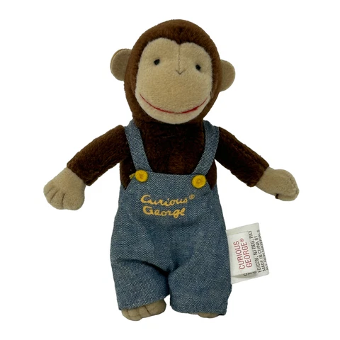 Curious George  6"  By Gund Stuffed Animal Vintage and Clean! Cover