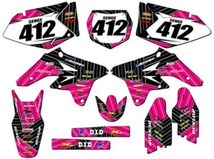 2007-2009 RMZ 250 RACE SERIES Pink Senge Graphics Kit Compatible with Suzuki - Picture 1 of 10