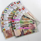 Lots 52 Foreign Paper Money 28 Countries With Flags World Banknotes Unc Gift