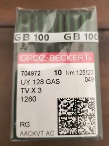 Groz-Beckert Coverstitch Machine Needles UYX128GAS / UYX128GBS / TVX3 - 100PCS - Picture 1 of 2
