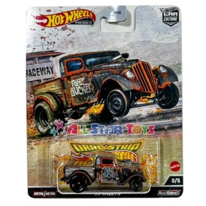 CHASE Hot Wheels '33 Willys Pickup (Black) Drag Strip with Case Protector HCK25 - Picture 1 of 2