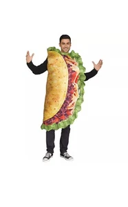 Photo Real Taco Costume Adult Funny Halloween Fancy Dress - Picture 1 of 2