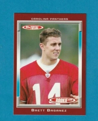 2006 Topps Total Football RED PARALLEL # 521 Brett Basanez CAROLINA PANTHERS - Image 1 of 2