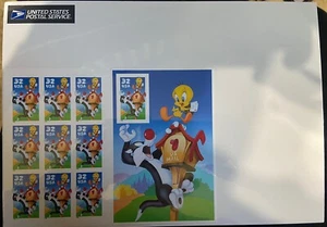 LOONEY TUNES-SYLVESTER AND TWEETY - Full Pane of 10 32c Stamps (Scott# 3240) - Bild 1 von 2
