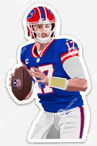 Buffalo Bills JOSH ALLEN MAGNET Vinyl NFL Football NY Bill Waterproof Car Fridge Cover