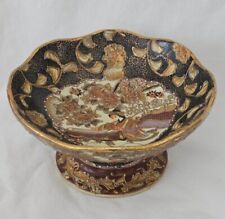 An Antique Japanese Satsuma Pottery Hand Decorated Bowl