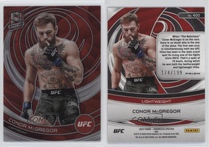 2023 Panini Chronicles UFC Spectra Red Prizm /199 Conor McGregor #400