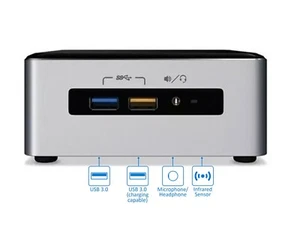 Intel NUC Desktop NUC6i3SYH Intel i3 - 6-Gen 4GB DDR4 - 512GB M.2-SSD Win 10 Pro - Picture 1 of 6