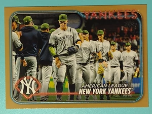 2024 Topps Series 1 - Aaron udge New York Yankees Team Card Gold SP #646/2024 - Picture 1 of 3