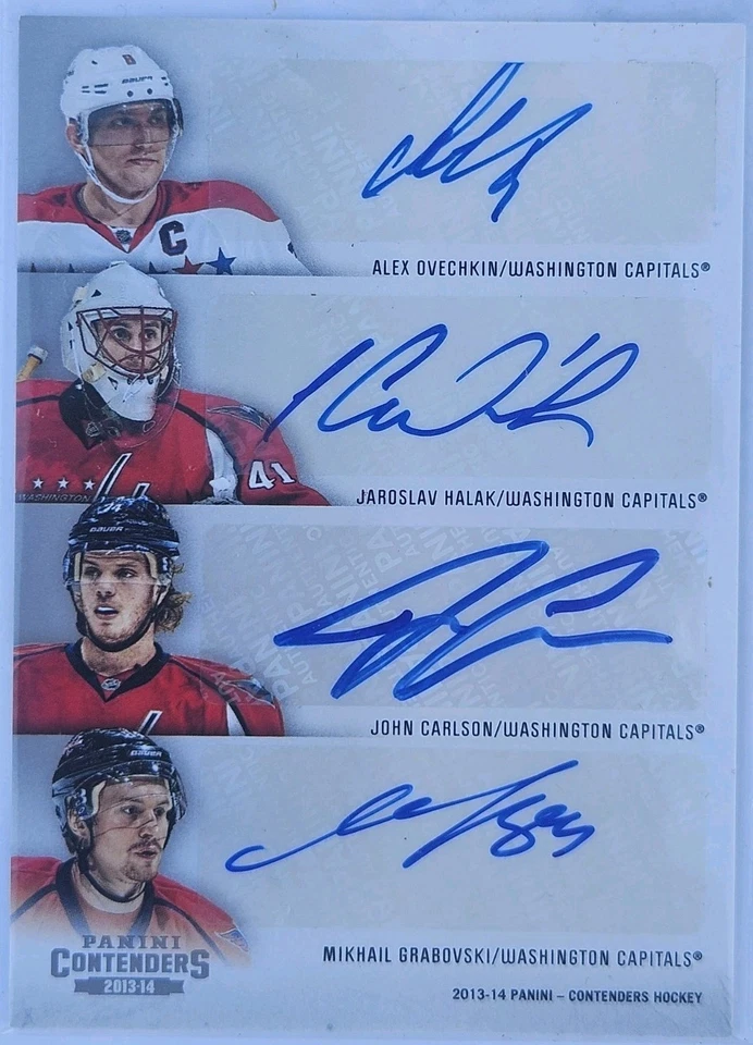 2013/14 Panini Contenders 8-Way Auto Washington Capitals Alex Ovechkin C8-WSH - Image 1 of 2