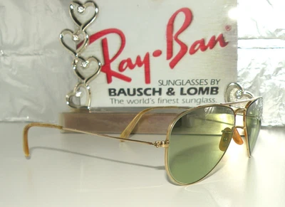 DE COLECCIÓN ORIGINAL 1937 RAY BAN BAUSCH-LOMB 1/10 12K GF GAFAS DE SOL AVIADOR CAJA 42 AO Foto 1 de 4