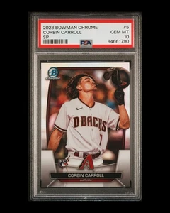 PSA 10 gradi - 2023 Bowman Chrome - #5 Corbin Carroll RC variazione immagine SP - Foto 1 di 2