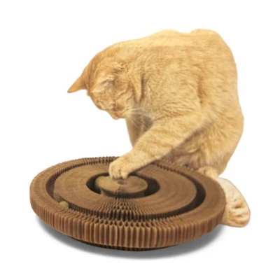 2x Katzenkratzbaum 3-in-1 Wellpappe Rund Kratzpappe - Bild 1 von 2