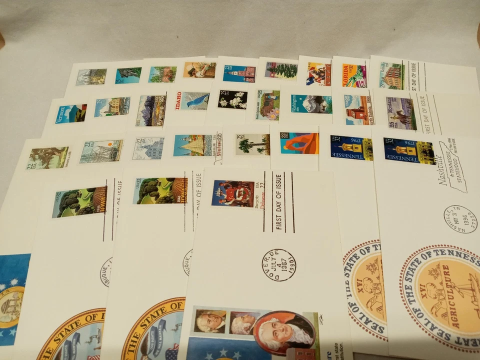 US First Day Issue Covers - 29 Covers 1987-1996 STATEHOOD (FDC260) - Image 1 of 1