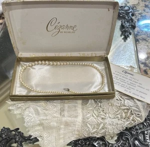 Cezanne von Richelieu simulierter einzelner Strang abgestufte Perlen Sterling Verschluss - Bild 1 von 7