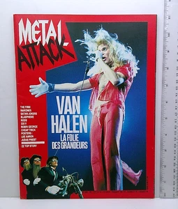 Metal Attack Music Magazine #20 1985 French Van Halen Jimmy Page Ramones ZZ Top - Picture 1 of 4