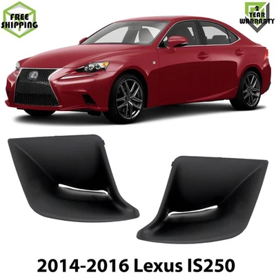 Front Fog Lights Cover Texture Left & Right Side For 2014-2016 Lexus IS250 Foto 1 de 4