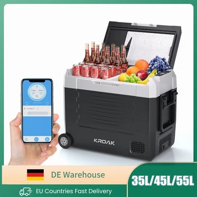 KROAK Kompressor Kühlbox elektrisch Auto Gefrierbox Camping Kühlschrank APP - Bild 1 von 4