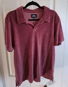Vintage Stussy Towel Poloshirt Gr. M klassisches Logo - Bild 1 von 4