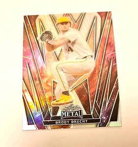 2024 Leaf Metal Base Prismatic Fire #8 Brody Brecht XRc #1/1 - Picture 1 of 3