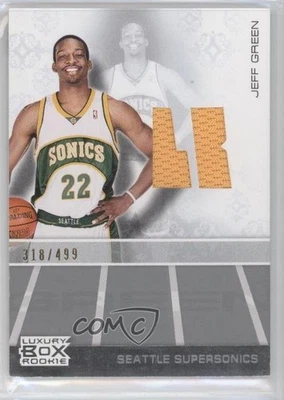 Reliquias de novato Topps Luxury Box 2007-08/499 Jeff Green #RRJG RC Foto 1 de 2