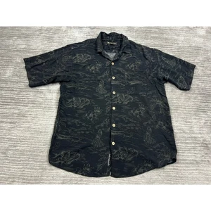 Duke Kahanamoku Shirt Mens XL Button Up Hawaiian Short Sleeve Rayon - Picture 1 of 11