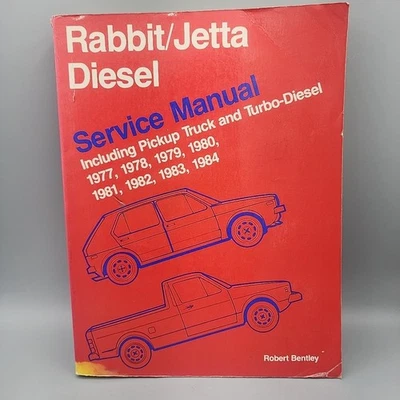 Manual de servicio diésel Rabbit Jetta 1977-1984 Robert Bentley reparación Volkswagen Foto 1 de 4