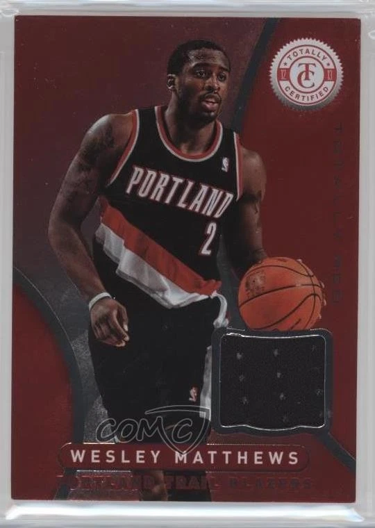 2012-13 Totally Certified Memorabilia Totally Red Wesley Matthews #89 - Image 1 of 2