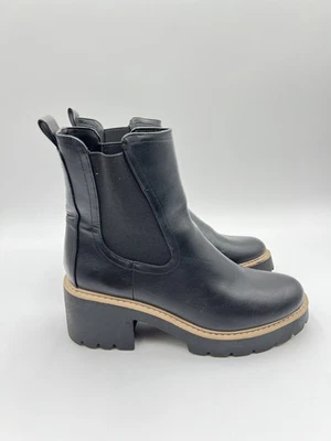 Botas Chelsea DV Dolce Vita Mujer Talla 9 Tattler Suela Plataforma Cuero Negro Foto 1 de 4