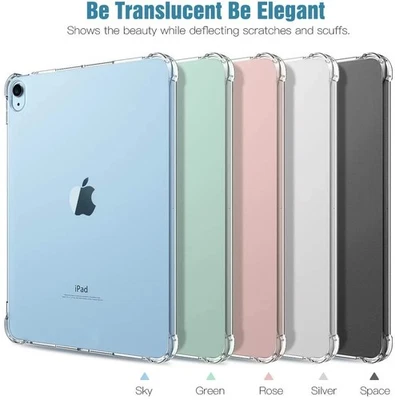 Clear TPU Case for iPad Pro Mini Air 11th 10th 9th 8th 7th 6th 5th 4th 3rd Gen - Image 1 of 4