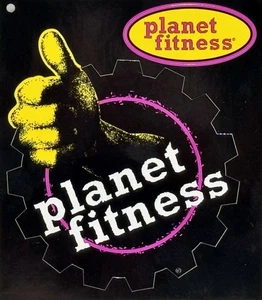 PLANET FITNESS Authentic 4” Sticker Decal, Thumbs Up Cog Wheel Design - Bild 1 von 4