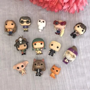 HARRY POTTER mini Funko Pops 12 Dumbledore Harry Hermione Ron Hedwig Luna Snape - Picture 1 of 9