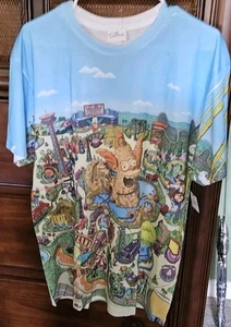 Universal Studios Krustyland The Simpsons Theme Park Krusty Clown T-Shirt  NWT M - Picture 1 of 5