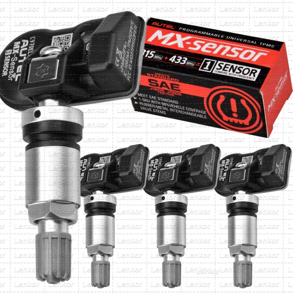 Autel MX-Sensor 315MHz & 433MHz pr grammable TPMS Universal Tire Pressure Sensor
