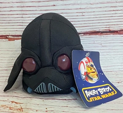 New 2012 Commonwealth Angry Birds Plush Toy Star Wars Darth Vader No Sound - Image 1 of 4