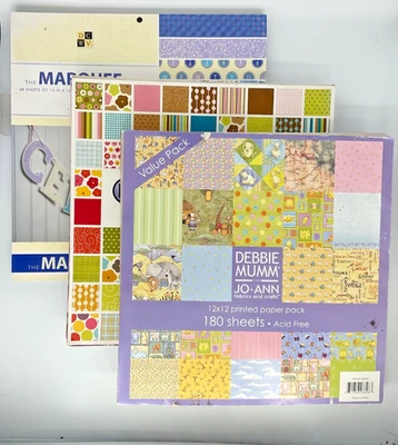 Lote de 3 almohadillas de papel para álbum de recortes Debbie Mum plus More 12x12 Foto 1 de 4