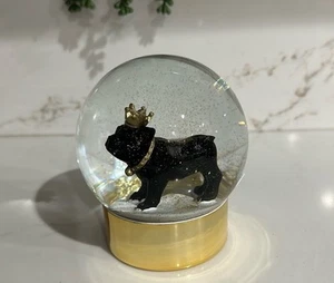 Globo de nieve dorado Bulldog Francés - Imagen 1 de 4
