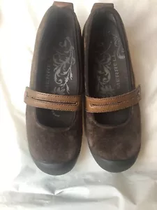 Merrell Plaza Bandeau Espresso Womens Shoes Brown Suede Mary Jane Sz 6.5 - Picture 1 of 9
