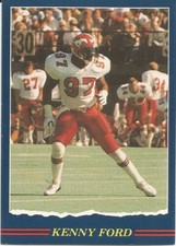 1989 JOGO CFL KENNY FORD CALGARY STAMPEDERS #55 (TEXAS A & M)