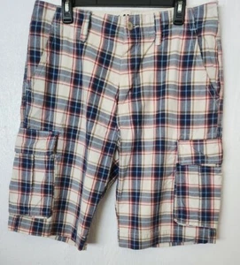 Old Navy Men's Cargo Shorts size 33 Multicolored Plaid - Picture 1 of 6
